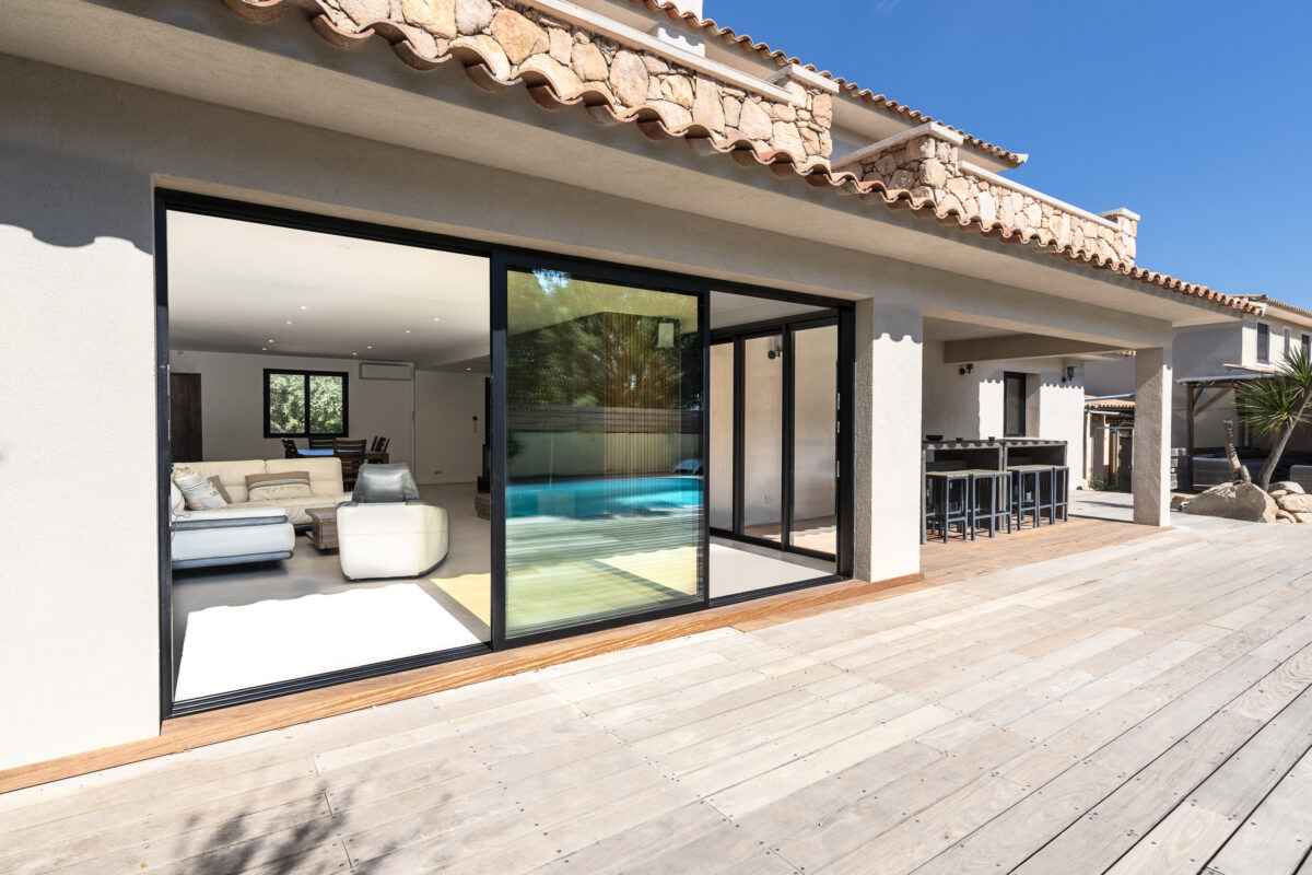 Coulissant ALU Sensation 3 coloris Noir profond RAL 9005