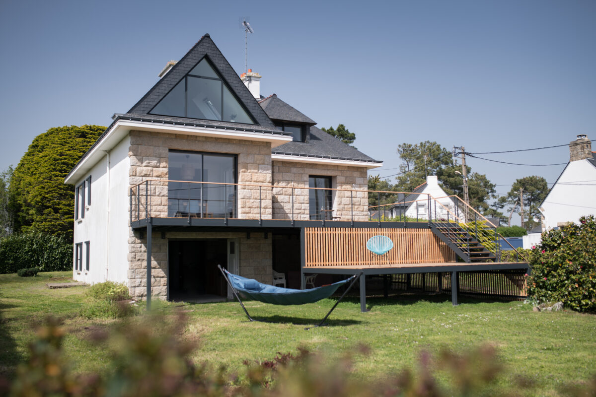 Fenêtres aluminium coloris gris anthracite RAL 7016