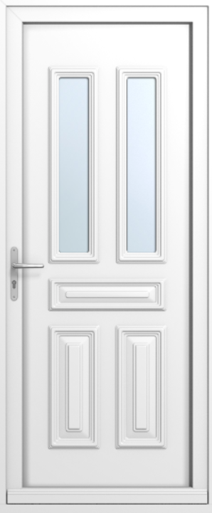 Porte d'entrée PVC à panneaux modèle Navarre
