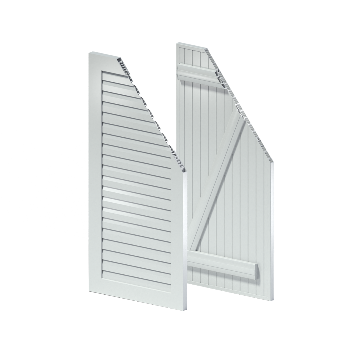 Gammes de volets battants et coulissants en PVC